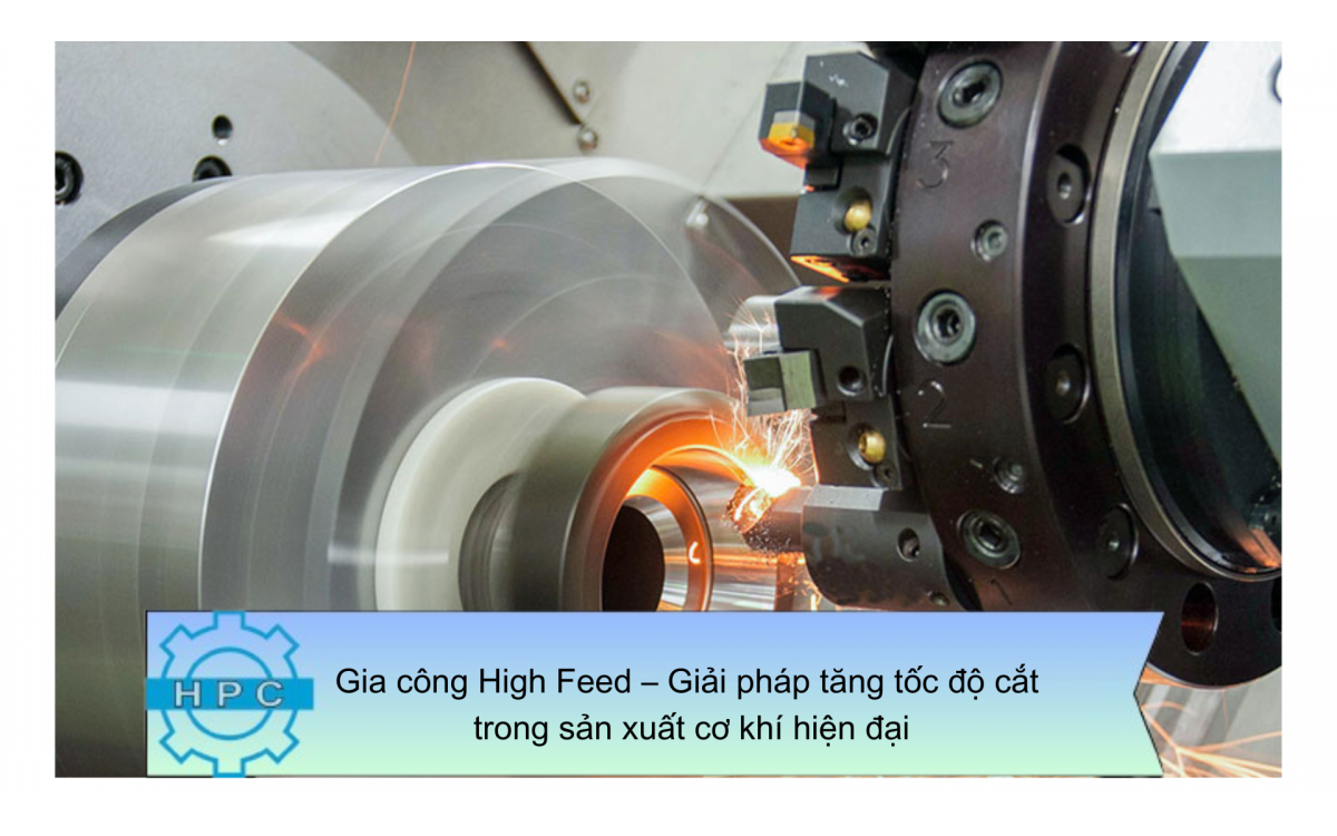 Gia công High Feed – Giải pháp tăng tốc độ cắt trong sản xuất cơ khí hiện đại